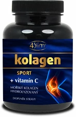 4Slim Mořský hydrolyzovaný kolagen Sport + vitamín C 380 mg 90 kapslí