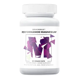 BrainMax Performance Magnesium 1000 mg, Hořčík 200 mg + Vitamín B6 P5P, 50 caps