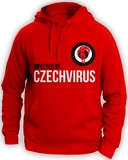 Czech Virus Mikina Unisex červená