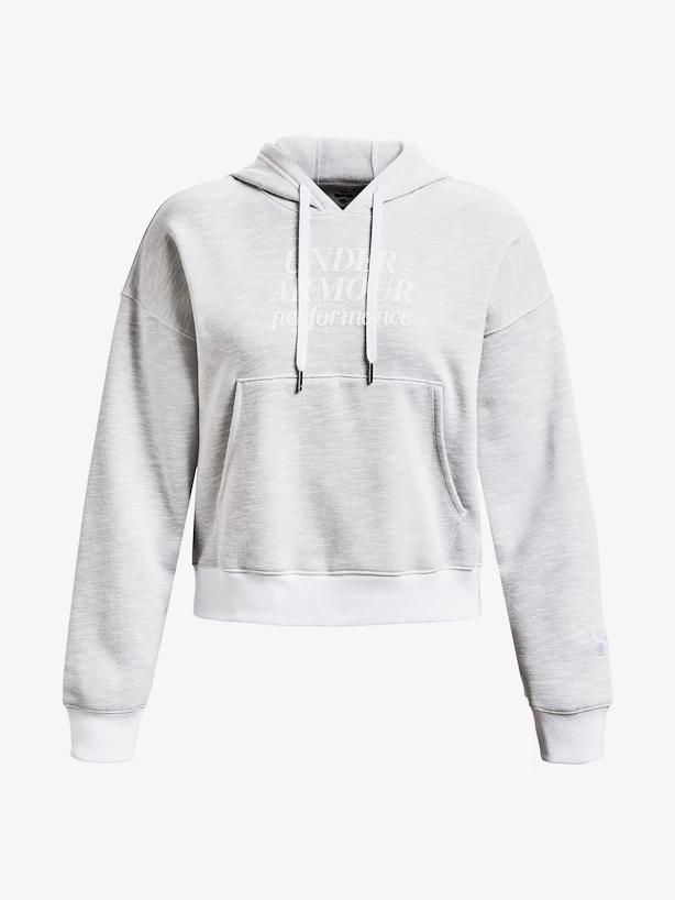 Dámská mikina Under Armour  Essential Script Hoodie-WHT