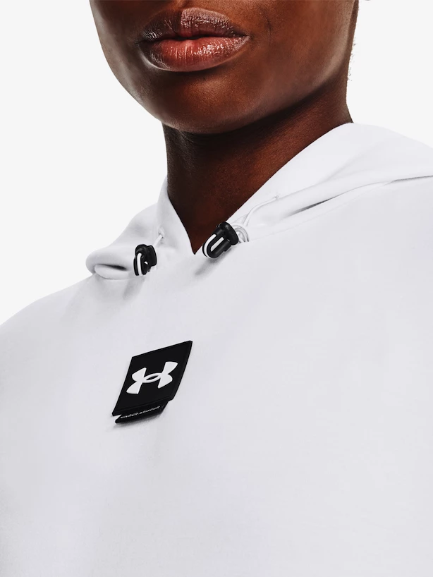 Dámská mikina Under Armour  Summit Knit Hoodie-WHT S