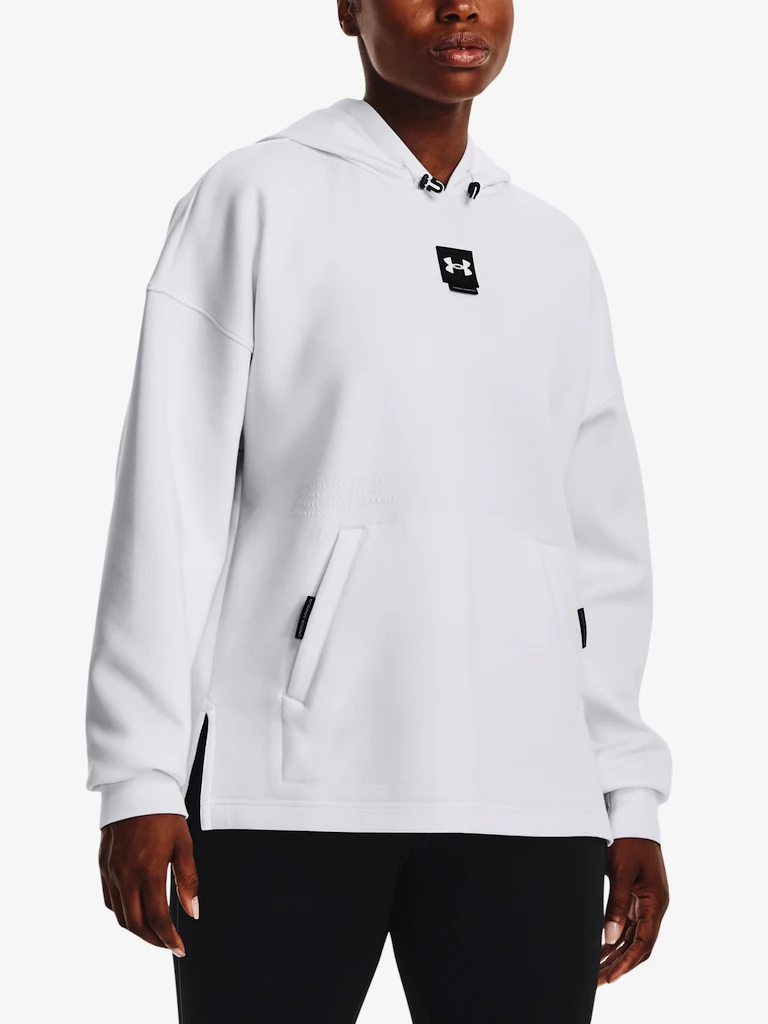 Dámská mikina Under Armour  Summit Knit Hoodie-WHT S