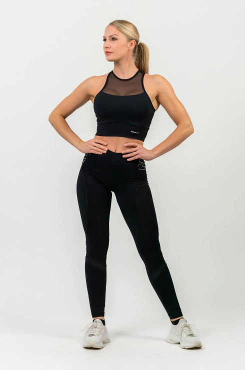 Dámská podprsenka Nebbia  FIT Activewear Padded Sports Bra 437 black  S