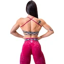 Dámská podprsenka Nebbia NEBBIA x OLYMPIA Washed Open Back Sports Bra LEGACY 779 red