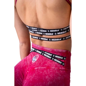Dámská podprsenka Nebbia NEBBIA x OLYMPIA Washed Open Back Sports Bra LEGACY 779 red