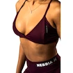 Dámská podprsenka Nebbia STRONG BEAUTY Medium-Support Sports Bra TWIST-KNOT 423 dark red