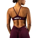 Dámská podprsenka Nebbia STRONG BEAUTY Medium-Support Sports Bra TWIST-KNOT 423 dark red