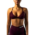 Dámská podprsenka Nebbia STRONG BEAUTY Medium-Support Sports Bra TWIST-KNOT 423 dark red