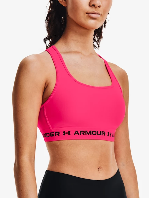 Dámská podprsenka Under Armour  Crossback Mid Bra-PNK