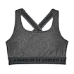 Dámská podprsenka Under Armour  Crossback Mid Heather Bra grey
