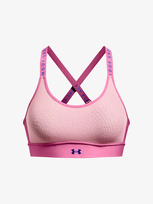 Dámská podprsenka Under Armour  Infinity Mid Bra-PNK S