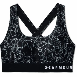 Dámská podprsenka Under Armour Mid Crossback Printed Black