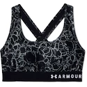 Dámská podprsenka Under Armour  Mid Crossback Printed Black  XS