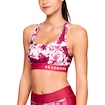 Dámská podprsenka Under Armour  Mid Crossback Printed Pink  XS