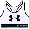 Dámská podprsenka Under Armour  Mid Keyhole Graphic White