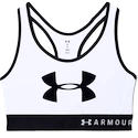 Dámská podprsenka Under Armour  Mid Keyhole Graphic White