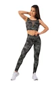 Dámské legíny Nebbia  EKO leggings „Breathe“ mesh 400 camo green L