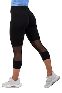 Dámské legíny Nebbia  High-Waist ¾ Length Sporty Leggings 406 black XS