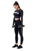 Dámské legíny Nebbia  Mesh leggings high waist 573 black