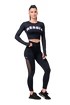 Dámské legíny Nebbia  Mesh leggings high waist 573 black