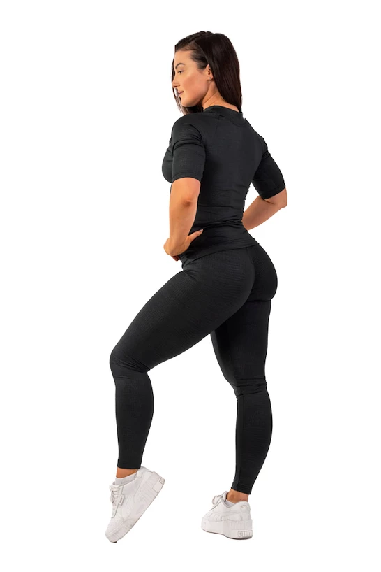 Dámské legíny Nebbia  Python SnakeSkin High-Waist Leggings 407 black XS