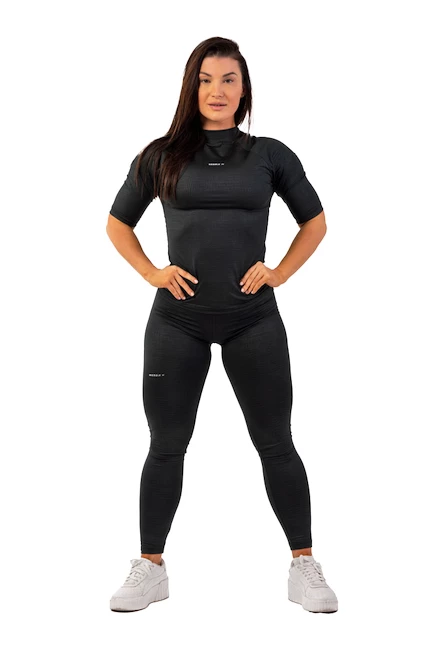 Dámské legíny Nebbia  Python SnakeSkin High-Waist Leggings 407 black XS
