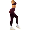 Dámské legíny Nebbia STRONG BEAUTY V-Cut Lace-Up Sculpting Leggings OWN YOUR POWER 426 dark red