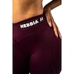 Dámské legíny Nebbia STRONG BEAUTY V-Cut Lace-Up Sculpting Leggings OWN YOUR POWER 426 dark red