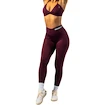 Dámské legíny Nebbia STRONG BEAUTY V-Cut Lace-Up Sculpting Leggings OWN YOUR POWER 426 dark red
