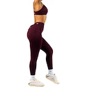 Dámské legíny Nebbia STRONG BEAUTY V-Cut Lace-Up Sculpting Leggings OWN YOUR POWER 426 dark red