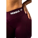 Dámské legíny Nebbia STRONG BEAUTY V-Cut Lace-Up Sculpting Leggings OWN YOUR POWER 426 dark red