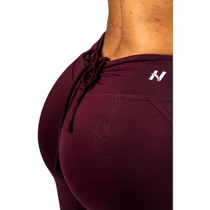 Dámské legíny Nebbia STRONG BEAUTY V-Cut Lace-Up Sculpting Leggings OWN YOUR POWER 426 dark red