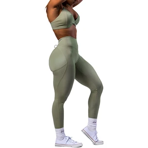 Dámské legíny Nebbia STRONG BEAUTY V-Cut Lace-Up Sculpting Leggings OWN YOUR POWER 426 light green
