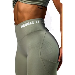 Dámské legíny Nebbia STRONG BEAUTY V-Cut Lace-Up Sculpting Leggings OWN YOUR POWER 426 light green