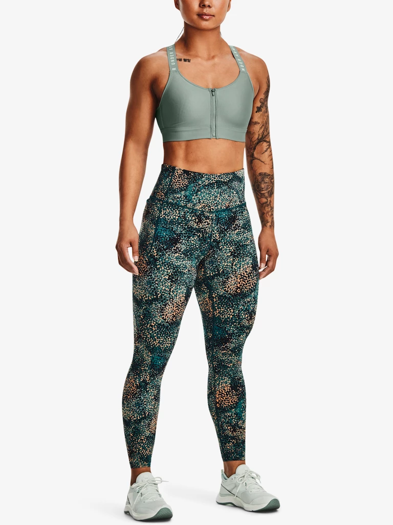 Dámské legíny Under Armour  Meridian Print Ankle Leg-GRN