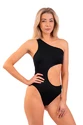 Dámské plavky Nebbia  One Shoulder Asymmetrical Monokini 459 Black