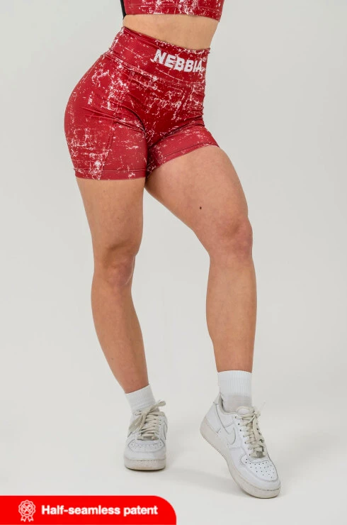 Dámské šortky Nebbia Barbell Therapy Hammies Red