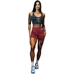 Dámské šortky Nebbia NEBBIA x OLYMPIA Washed High Waisted Leggings Shorts HERITAGE 780 red