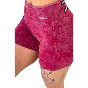 Dámské šortky Nebbia NEBBIA x OLYMPIA Washed High Waisted Leggings Shorts HERITAGE 780 red
