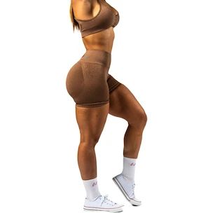 Dámské šortky Nebbia TOTALLY SEAMLESS High Waisted Push-Up Shorts 304 brown