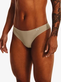 Dámské tanga Under Armour PS Thong 3Pack Brown