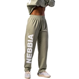 Dámské tepláky Nebbia STRONG BEAUTY Loose-Fit Baggy Pants BOYFRIEND STYLE 432 light green