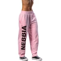 Dámské tepláky Nebbia STRONG BEAUTY Loose-Fit Baggy Pants BOYFRIEND STYLE 432 pink M