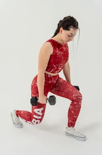 Dámské tílko Nebbia Barbell Therapy Rough Girl 617 red