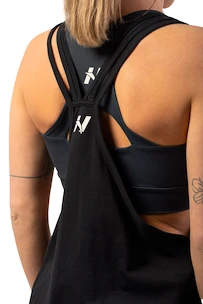 Dámské tílko Nebbia  Sleeveless Loose Cross Back Tank Top "Feeling Good" 419 Black