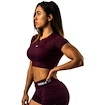 Dámské tílko Nebbia STRONG BEAUTY Open-back Cropped Top 430 dark red