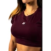 Dámské tílko Nebbia STRONG BEAUTY Open-back Cropped Top 430 dark red