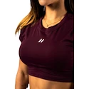 Dámské tílko Nebbia STRONG BEAUTY Open-back Cropped Top 430 dark red
