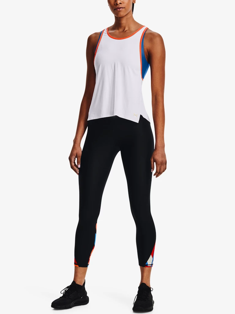 Dámské tílko Under Armour  2 in 1 Knockout Tank-WHT