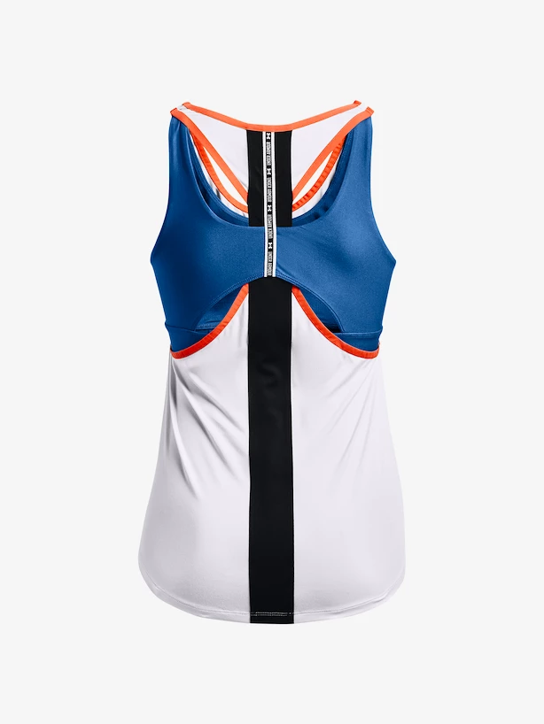 Dámské tílko Under Armour  2 in 1 Knockout Tank-WHT XS
